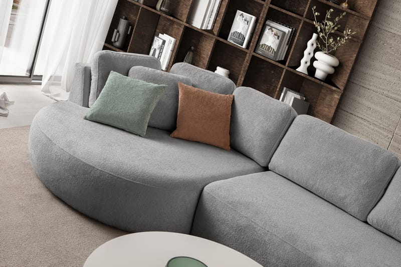 Kulmasohva Atelier Del Sofa Venezia Left (310 x 75 x 105 cm) Harmaa - Harmaa - Huonekalut - Sohva - Kulmasohva