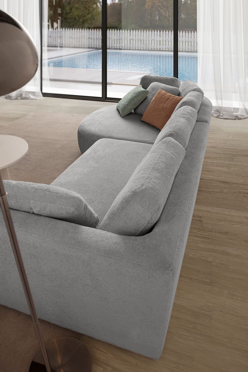 Kulmasohva Atelier Del Sofa Venezia Left (310 x 75 x 105 cm) Harmaa - Harmaa - Huonekalut - Sohva - Kulmasohva