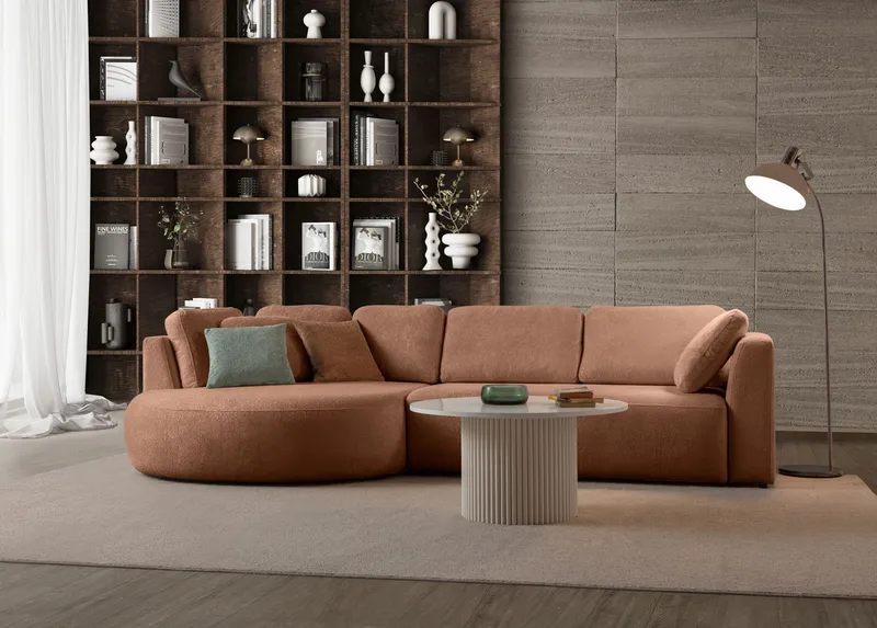 Kulmasohva Atelier Del Sofa Venezia Left (310 x 75 x 105 cm) Minkki - Minkki - Huonekalut - Sohva - Kulmasohva