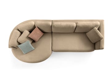Kulmasohva Atelier Del Sofa Venezia Left (310 x 75 x 105 cm) Ruskea - Ruskea - Huonekalut - Sohva - Kulmasohva