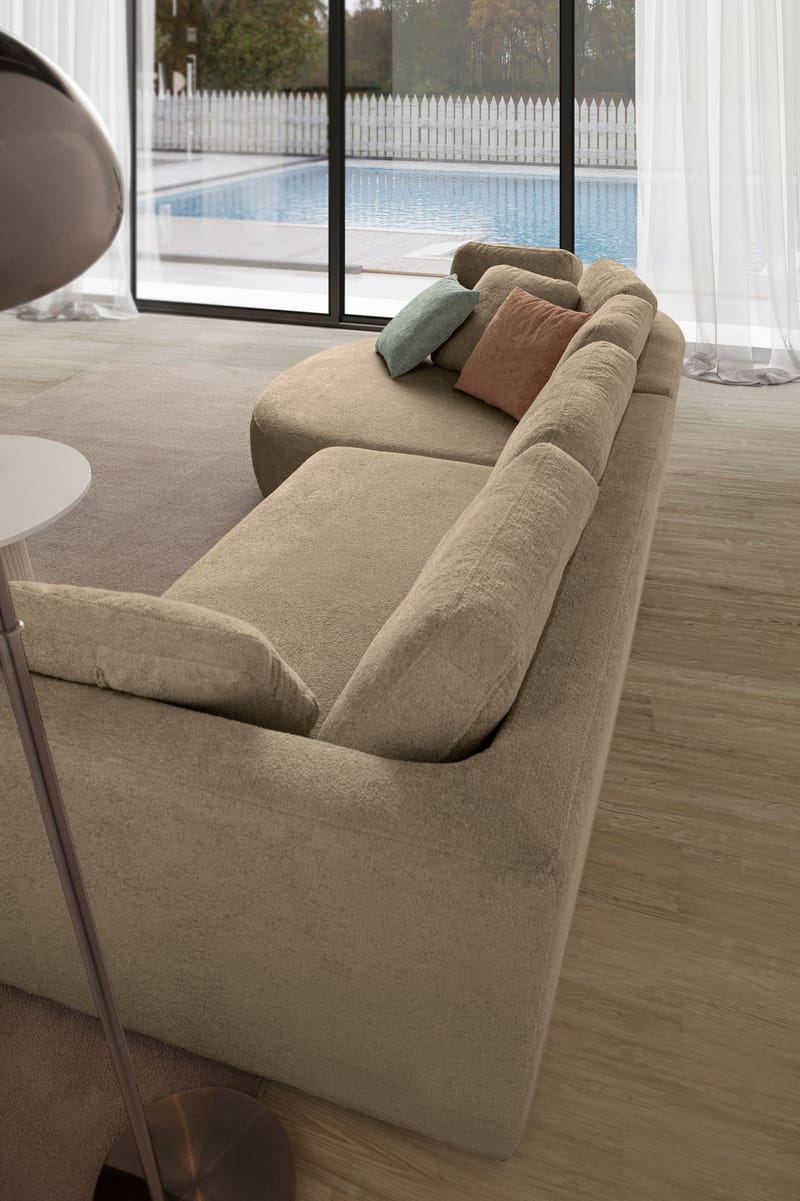 Kulmasohva Atelier Del Sofa Venezia Left (310 x 75 x 105 cm) Ruskea - Ruskea - Huonekalut - Sohva - Kulmasohva