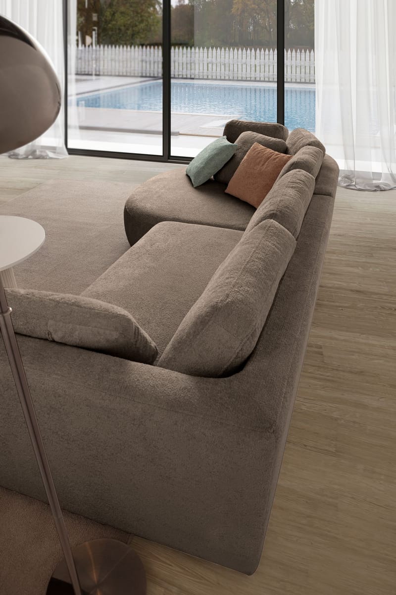 Kulmasohva Atelier Del Sofa Venezia Left (310 x 75 x 105 cm) Tummanruskea - Tummanruskea - Huonekalut - Sohva - Kulmasohva