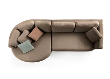 Kulmasohva Atelier Del Sofa Venezia Left (310 x 75 x 105 cm) Tummanruskea - Tummanruskea - Huonekalut - Sohva - Kulmasohva