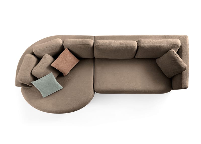 Kulmasohva Atelier Del Sofa Venezia Left (310 x 75 x 105 cm) Tummanruskea - Tummanruskea - Huonekalut - Sohva - Kulmasohva