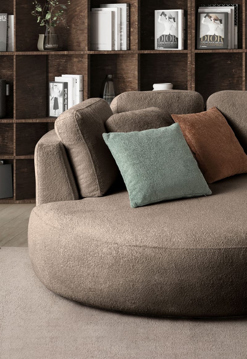 Kulmasohva Atelier Del Sofa Venezia Left (310 x 75 x 105 cm) Tummanruskea - Tummanruskea - Huonekalut - Sohva - Kulmasohva
