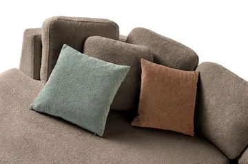 Kulmasohva Atelier Del Sofa Venezia Left (310 x 75 x 105 cm) Tummanruskea - Tummanruskea - Huonekalut - Sohva - Kulmasohva