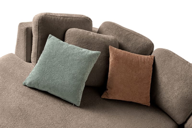 Kulmasohva Atelier Del Sofa Venezia Left (310 x 75 x 105 cm) Tummanruskea - Tummanruskea - Huonekalut - Sohva - Kulmasohva