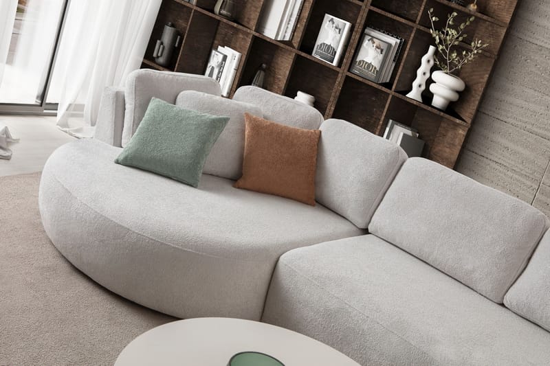 Kulmasohva Atelier Del Sofa Venezia Left (310 x 75 x 105 cm) Valkoinen - Valkoinen - Huonekalut - Sohva - Kulmasohva
