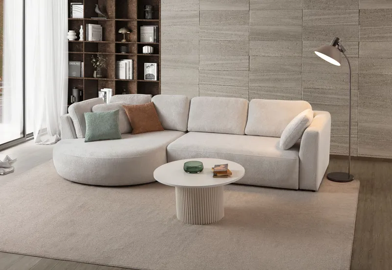 Kulmasohva Atelier Del Sofa Venezia Left (310 x 75 x 105 cm) Valkoinen - Valkoinen - Huonekalut - Sohva - Kulmasohva