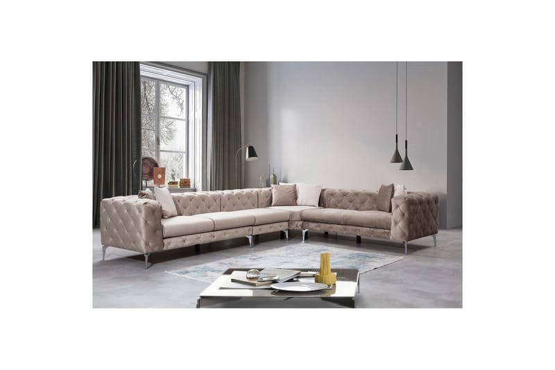 Kulmasohva Beachport Beige - Beige - Huonekalut - Sohva - Kulmasohva