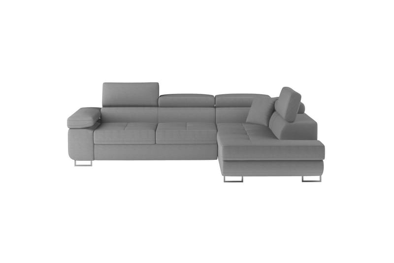 Kulmasohva Eltap Anton 272x203x85 cm - Jarell 04, Vaaleanharmaa, Oikea - Huonekalut - Sohva - Vuodesohva