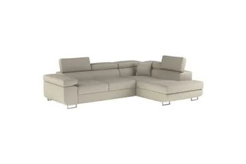 Kulmasohva Eltap Anton 272x203x85 cm - Jarell 18, Vaalea beige, Oikea - Huonekalut - Sohva - Vuodesohva