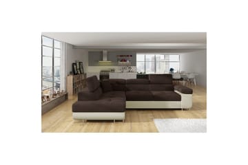 Kulmasohva Eltap Anton 272x203x85 cm - Jasmine 29, Soft 33, Ruskea, Beige, Vasen - Huonekalut - Sohva - Vuodesohva