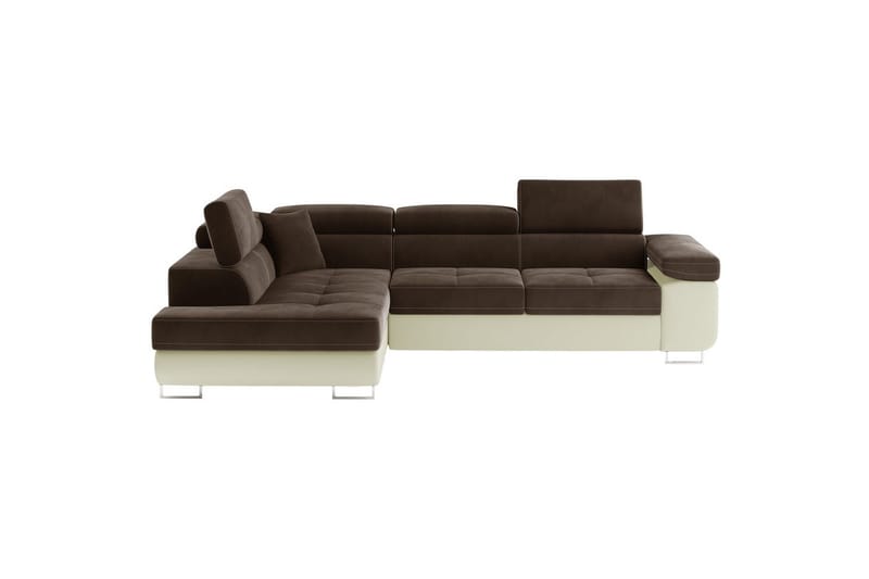 Kulmasohva Eltap Anton 272x203x85 cm - Jasmine 29, Soft 33, Ruskea, Beige, Vasen - Huonekalut - Sohva - Vuodesohva