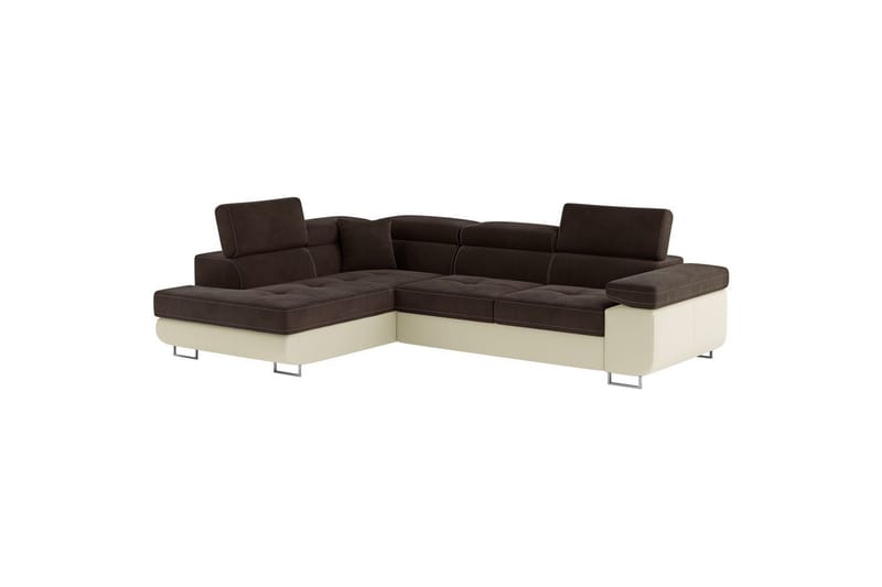 Kulmasohva Eltap Anton 272x203x85 cm - Jasmine 29, Soft 33, Ruskea, Beige, Vasen - Huonekalut - Sohva - Vuodesohva