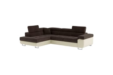 Kulmasohva Eltap Anton 272x203x85 cm - Jasmine 29, Soft 33, Ruskea, Beige, Vasen - Huonekalut - Sohva - Vuodesohva