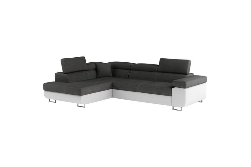 Kulmasohva Eltap Anton 272x203x85 cm - Sawana 05, Soft 17, Harmaa, Valkoinen, Vasen - Huonekalut - Sohva - Vuodesohva