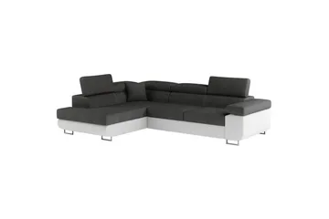 Kulmasohva Eltap Anton 272x203x85 cm - Sawana 05, Soft 17, Harmaa, Valkoinen, Vasen - Huonekalut - Sohva - Vuodesohva