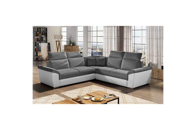 Kulmasohva Eltap Federico 266x102x266 cm, Sawana 05, Soft 17, Tummanharmaa, Universaali