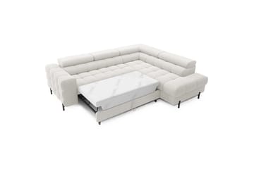 Kulmasohva Eltap Ferucce 276x200x93 cm - Amore 01, Valkoinen, Oikea - Huonekalut - Sohva - Vuodesohva