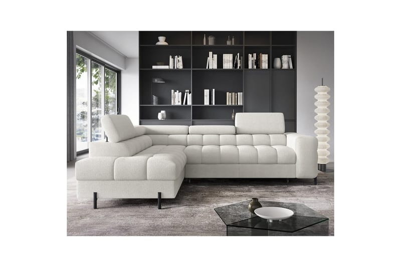Kulmasohva Eltap Ferucce 276x200x93 cm Amore 01 Cream Kaksipuolinen - Huonekalut - Sohva - Vuodesohva
