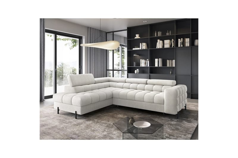 Kulmasohva Eltap Ferucce 276x200x93 cm Amore 01 Cream Kaksipuolinen - Huonekalut - Sohva - Vuodesohva