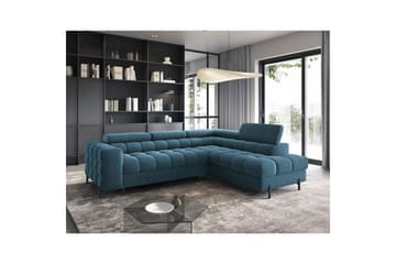 Kulmasohva Eltap Ferucce 276x200x93 cm - Amore 40, Tummansininen, Oikea - Huonekalut - Sohva - Vuodesohva