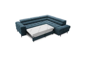 Kulmasohva Eltap Ferucce 276x200x93 cm - Amore 40, Tummansininen, Oikea - Huonekalut - Sohva - Vuodesohva