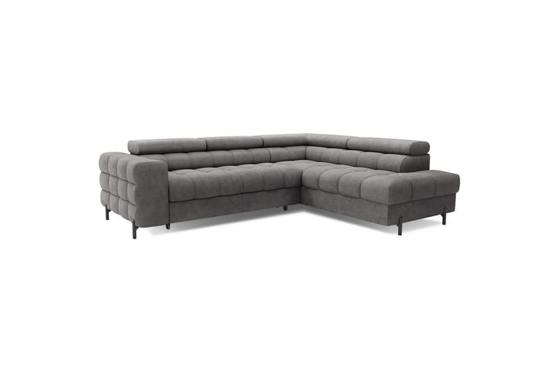 Kulmasohva Eltap Ferucce 276x200x93 cm - Aura 04, Harmaa, Oikea - Huonekalut - Sohva - Vuodesohva