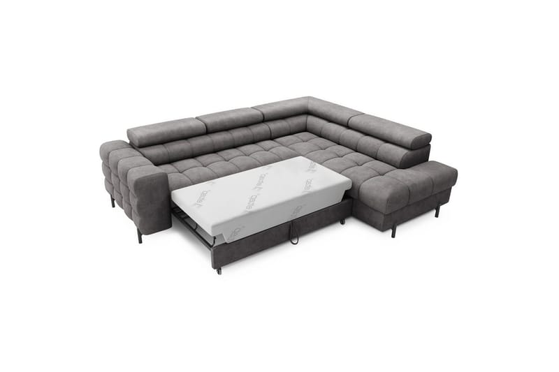 Kulmasohva Eltap Ferucce 276x200x93 cm - Aura 04, Harmaa, Oikea - Huonekalut - Sohva - Vuodesohva