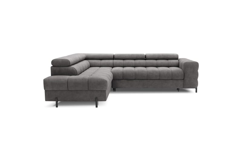 Kulmasohva Eltap Ferucce 276x200x93 cm - Aura 04, Harmaa, Vasen - Huonekalut - Sohva - Vuodesohva