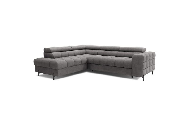 Kulmasohva Eltap Ferucce 276x200x93 cm - Aura 04, Harmaa, Vasen - Huonekalut - Sohva - Vuodesohva