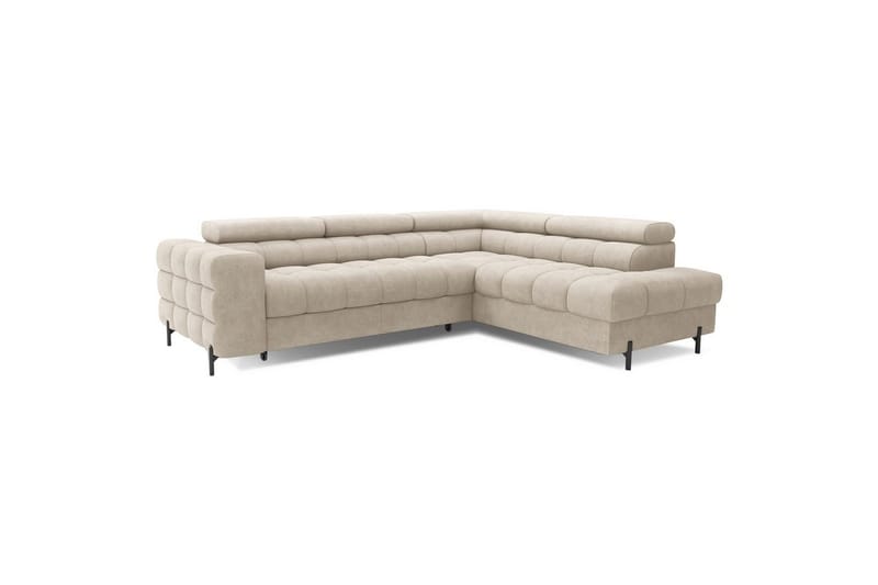 Kulmasohva Eltap Ferucce 276x200x93 cm - Aura 18, beige, Oikea - Huonekalut - Sohva - Vuodesohva
