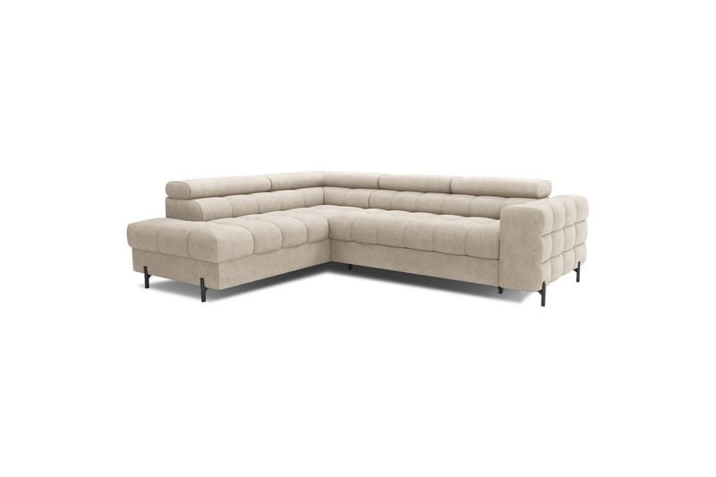 Kulmasohva Eltap Ferucce 276x200x93 cm - Aura 18, beige, Vasen - Huonekalut - Sohva - Vuodesohva