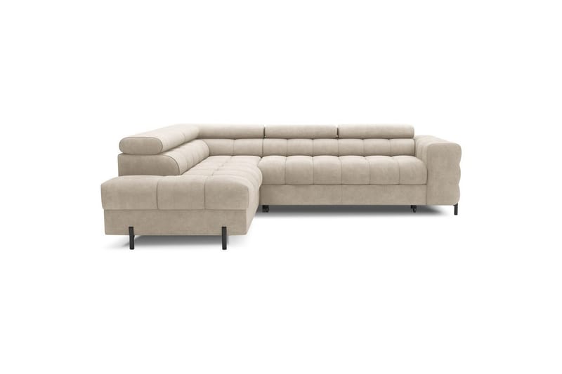 Kulmasohva Eltap Ferucce 276x200x93 cm - Aura 18, beige, Vasen - Huonekalut - Sohva - Vuodesohva