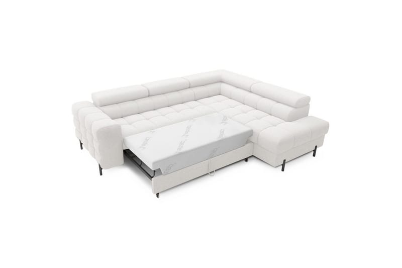 Kulmasohva Eltap Ferucce 276x200x93 cm - Royal 01, Valkoinen, Oikea - Huonekalut - Sohva - Vuodesohva