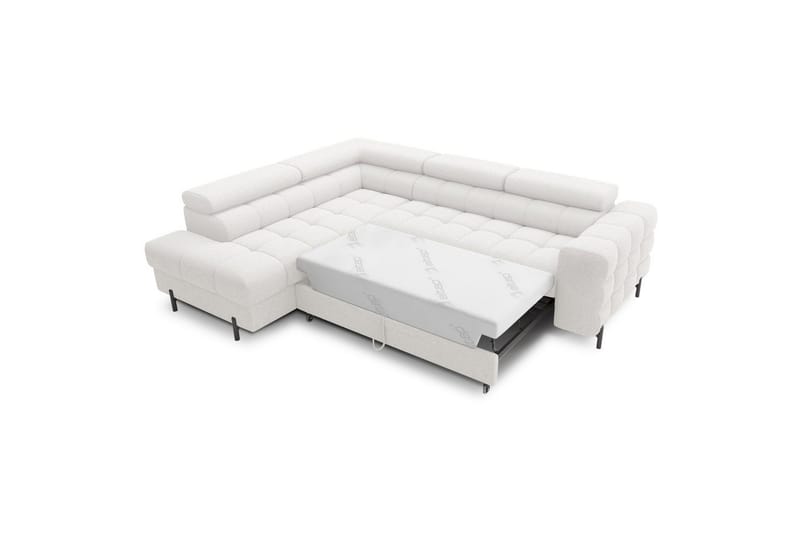 Kulmasohva Eltap Ferucce 276x200x93 cm - Royal 01, Valkoinen, Vasen - Huonekalut - Sohva - Vuodesohva