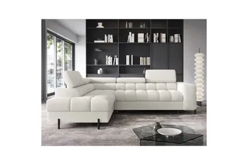 Kulmasohva Eltap Ferucce 276x200x93 cm - Royal 01, Valkoinen, Vasen - Huonekalut - Sohva - Vuodesohva