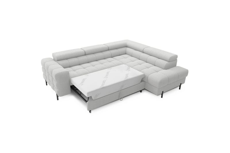 Kulmasohva Eltap Ferucce 276x200x93 cm - Royal 03, Vaaleanharmaa, Oikea - Huonekalut - Sohva - Vuodesohva