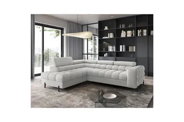 Kulmasohva Eltap Ferucce 276x200x93 cm - Royal 03, Vaaleanharmaa, Vasen - Huonekalut - Sohva - Vuodesohva