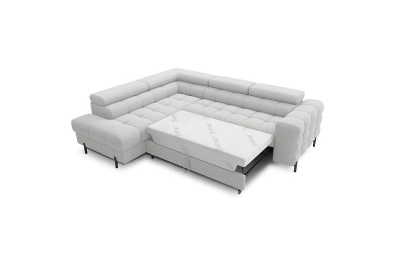 Kulmasohva Eltap Ferucce 276x200x93 cm - Royal 03, Vaaleanharmaa, Vasen - Huonekalut - Sohva - Vuodesohva