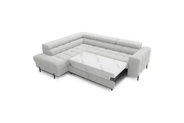 Kulmasohva Eltap Ferucce 276x200x93 cm - Royal 03, Vaaleanharmaa, Vasen - Huonekalut - Sohva - Vuodesohva