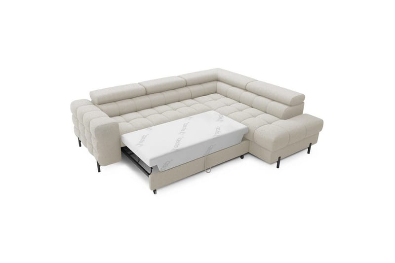 Kulmasohva Eltap Ferucce 276x200x93 cm - Royal 18, Vaalea beige, Oikea - Huonekalut - Sohva - Vuodesohva
