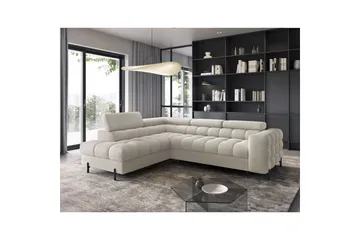 Kulmasohva Eltap Ferucce 276x200x93 cm - Royal 18, Vaalea beige, Vasen - Huonekalut - Sohva - Vuodesohva