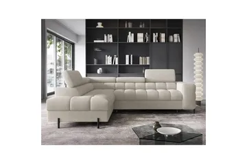 Kulmasohva Eltap Ferucce 276x200x93 cm - Royal 18, Vaalea beige, Vasen - Huonekalut - Sohva - Vuodesohva