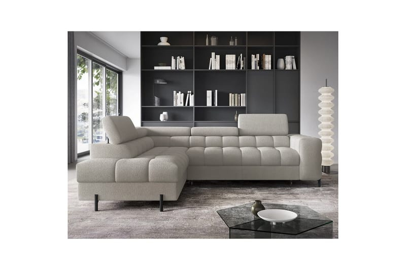 Kulmasohva Eltap Ferucce 276x200x93 cm - Royal 20, Beige, Vasen - Huonekalut - Sohva - Vuodesohva