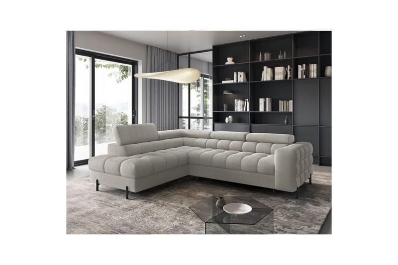 Kulmasohva Eltap Ferucce 276x200x93 cm - Royal 20, Beige, Vasen - Huonekalut - Sohva - Vuodesohva