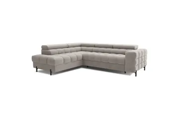 Kulmasohva Eltap Ferucce 276x200x93 cm - Paros 02, Beige, Vasen - Huonekalut - Sohva - Vuodesohva