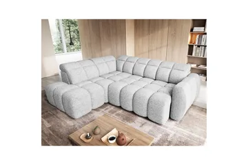 Kulmasohva Eltap Flconn 258x208x107 cm - Coralline 01, harmaa, Vasen - Huonekalut - Sohva - Vuodesohva