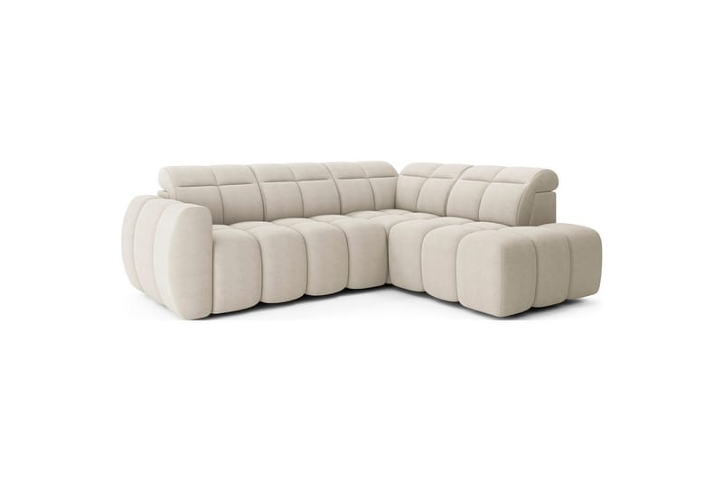 Kulmasohva Eltap Flconn 258x208x107 cm - Royal 18, Beige, Oikea - Huonekalut - Sohva - Vuodesohva